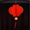 Lanterne en papier plastique pour décoration de fête de mariage chinois, 12 pouces, pour anniversaire, Festival de noël, boule de baiser rouge 3937404