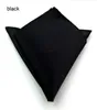 Solider Color mouchoir d'affaires Square Square Pocket Mandkerchief Herchief for Wedding Groom Fashion Accessories Gift