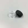 Tarro vacío de plástico de 1ML/1G, muestra cosmética, bote transparente, maquillaje acrílico, sombra de ojos, bálsamo labial, contenedor de pieza de arte para uñas, botella de viaje con purpurina