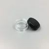 Frasco vazio de plástico 1ML/1G Amostra de cosmético Pote transparente Maquiagem acrílica Sombra para os lábios Bálsamo para os lábios Peça de arte para unhas Recipiente Garrafa com glitter Viagem