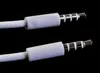 1M 3.5mm Male to Male Stereo Audio Jack AUX Auxiliary Cable for iphone 6 5 5s for iPad MUSIC PLAYER CAR White