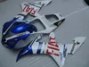 ABS Plastikowy zestaw dochodów do Yamaha YZF R1 2002 2003 Blue White Fairings Set YZF R1 03 OT27