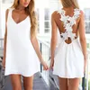 La più nuova estate taglia UK Womens Sexy Mini Playsuit White Jumpsuit Summer Shorts Beach Sun Dress Spedizione dalla Cina