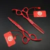 HELA 55QUOT60QUOTPURPLEDRAGON Professionell hår sax Set Cutting Thunning Scissors Barber Shears S3962983092