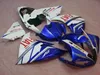 Injektionsform Gratis Anpassa Fairing Kit för Yamaha YZF R1 09 10 11-14 Vitblå Fairings Set YZF R1 2009-2014 OY14