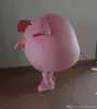 Hight qualidade bonito porco rosa traje da mascote personalizado personagem de desenho animado adulto tamanho carnaval traje do dia das bruxas fantasia vestido