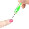 5 Colors X 2Way Dotting Pen Marbleizing Tool Nail Art Tips Dot DIY Paint Pens #R56