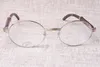 Occhiali rotondi in legno Occhiali da vista 7550178 Colore pavone Legno Occhiali da uomo e da donna Occhiali da vista Dimensioni: 55-22-135mm