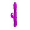 Kaninvibratorer g spotstimulering vibrerande 12 frekvensvibration 4 hastighet teleskopisk rotation dildo vuxna sexleksaker för kvinna7294252