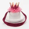 Accessoires de tête de fille bandeau bébé brillant mignon princesse enfants diadème bandeau cheveux bandeau enfants élastique couronne chapeaux