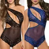 Indumenti da notte da donna all'ingrosso- Abiti sexy da donna Intimo da notte da donna Intimo Babydoll Abito in pizzo G-String Plus Size1