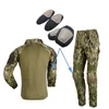 Наружная спортивная армия Охотничьи пейнтбол стрельба камуфлятора Gear Protective Airsoft KneePads тактические локтя колен для BDU NO05-009