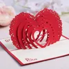 cartes de voeux cartes de mariage cartes pop up carte de voeux de félicitations carte faite à la main carte de Saint Valentin avec enveloppe