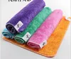 Asciugamano da cucina in fibra di bambù panno in poliestere spesso panno di lavaggio in fibra di bambù non immergere olio assorbente da cucina asciugamano da cucina colore 30 * 27