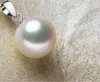 Chaud 16mm belle coquille blanche collier pendentif perle 17"