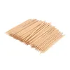 100 Pcs ORANGE WOOD STICK PUSHER PEDICURE REMOVER Cuticle Manicure NAIL ART Tools