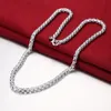 S058 conjunto de joyas para hombres de moda 925 collar plateado plata esterlina (20 pulgadas) pulseras (8 pulgadas) precio bajo de calidad superior envío gratis