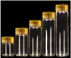 Bottiglie di vetro trasparenti da 10 pezzi Bottiglie di prova con coperchio in alluminio Bottiglie di vetro ecologiche per alimenti liquidi con sabbia Spedizione gratuita S028C