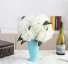 5 Pcs Hydrangeas One Bouquet Upscale Artificial Silk Flower Wedding Bridal Bridesmaid Holding Flowers Multi Color Available