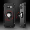 Armor TPU+PC + Metal ring bracket case cover Car Magnet Suction Sheath FOR IPHONE X 6S PLUS 7 7 8 PLUS Galaxy s8 s8 plus s7 s7 edge 50pcs