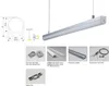50 X 1M sets/lot semicircle anodized silver aluminium profile led strip and half round ceiling channel for wall or pendant lamps