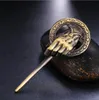 Chanson de glace et de feu broche main du roi revers inspiré authentique accessoire broche Badge broches film bijoux 8194572