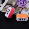 LED LIGHT TRIPLE 3USB Porty 3.1A USB AC US Candy Candy Color Color Murger Home Plug for Samsung S6Edge Plus