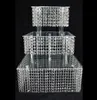 3 Tier Crystal Cake Stand Square Acrylic Cupcake Stand Christmas Wedding Anniversary Birthday Supply Craft Party Display Tools
