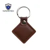 13.56MHz HF ISO14443A MIFARE Klassieke 1K Bruin Lederen RFID KEY FOB -2PCS