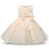 Wholesale- Ai Meng Baby Flower Princess Girl Dress Wedding First Birthday Newborn Baby Baptism Clothes Toddler Kids Party Dresses For Girls