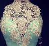 Prom Dresses High Neck 2018 Turquoise Chiffon Appliques Lace A-line Sheer Real Fotos Vestido de noite com estilo vitoriano Ladies Special Occasions