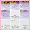 Barato bonito brilhante cristal nupcial tiara festa concurso prata chapeado coroa hairband barroco cristal casamento acessórios de cabelo2949832