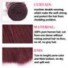 Elibess Straight Virgin Hair Burgundy Human Hair Weave 3 buntar 99J 50g / stycke brasilianskt hår, brasilianska burgundy buntar vävar mänskligt hår