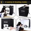 Freeshipping 40 * 40 cm LED Fotoğraf Stüdyosu Softbox Çekim Işık Çadır Yumuşak Kutu + Taşınabilir Çanta + AC Adaptör için Takı Oyuncaklar Çekim