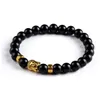 Pierre de lave Onyx perle bouddha Bracelet bouddha noir Yoga bracelets hommes femmes Mujer Pulseras bijoux de mode