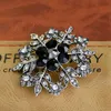 Sneeuwvlokken Broche Rhinestone Christmas Broche Pins Crystal Large Snowflake Winter Snow Theme Broches Men For Women