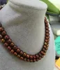 9mm South Sea Chocolate Pearl Ketting 35 Inch 14k Geel Gouden Sluiting