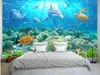 HD Underwater World 3D Backdrop Wall mural 3d wallpaper 3d wall papers for tv backdrop