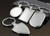 100pcs/lot 4 Designs Newest Metal Blank Keychains Advertising Custom LOGO Keyrings for Promotional Gifts