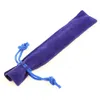 Potloodzakken Groothandel - 5 stks / partij Fluwelen Pen Pouch Houder Single Bag Case met touw voor / fontein / balpen gratis