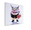 So Cool Animal Wall Art Peintures sur toile peinte à la main hibou image portant Glassess et prise dictionnaire sans cadre