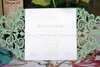 Wholesale- Mint green party supplies laser cut mint green paper card,wholesale blank wedding invitations 2016