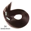 Tape In Human Hair Extensions 16 ''-30'' 40 STUKS Set 2 5g stuks Huid Inslag braziliaanse Remy Haar Dubbelzijdig Remy T275G