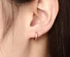 Meilleure qualité mode plaqué or boucles d'oreilles Punk Rock boucles d'oreilles en acier inoxydable pour femmes hommes multicolore livraison directe EH-166