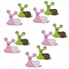 10pcs / Set Giardino Dollhouse Toys Giocattoli Mini lumache Micro Paesaggio in vaso Bonsai Accessori Ornamenti Figurina Decor