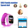 Q90 Bluetooth GPS Rastreamento Smart Watch Tela de toque com WiFi LBS para Android SOS Chamada Anti Perdeu Smartphone Wearable Dispositivo na caixa