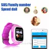 Uhren Q90 Bluetooth GPS Tracking Smartwatch Touchscreen mit WiFi LBS für Android SOS Call Anti-Lost SmartPhone Wearable Device in Box