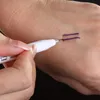 5pcs 눈썹 피부 영구적 인 문신 측정 눈금자 일회용 포지셔닝 포인트 라인 마이크로 블레이드 측정 펜