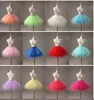 Candy Multi-Color Line Half-Length Tutu Skirt Prom Klänning För Flickor Studio Bröllopsklänning Petticoat Små Kjol, 15färg