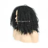 Parrucca piena riccia crespa afro Parrucche piene ricci crespi dei capelli umani di simulazione Spedizione gratuita in magazzino